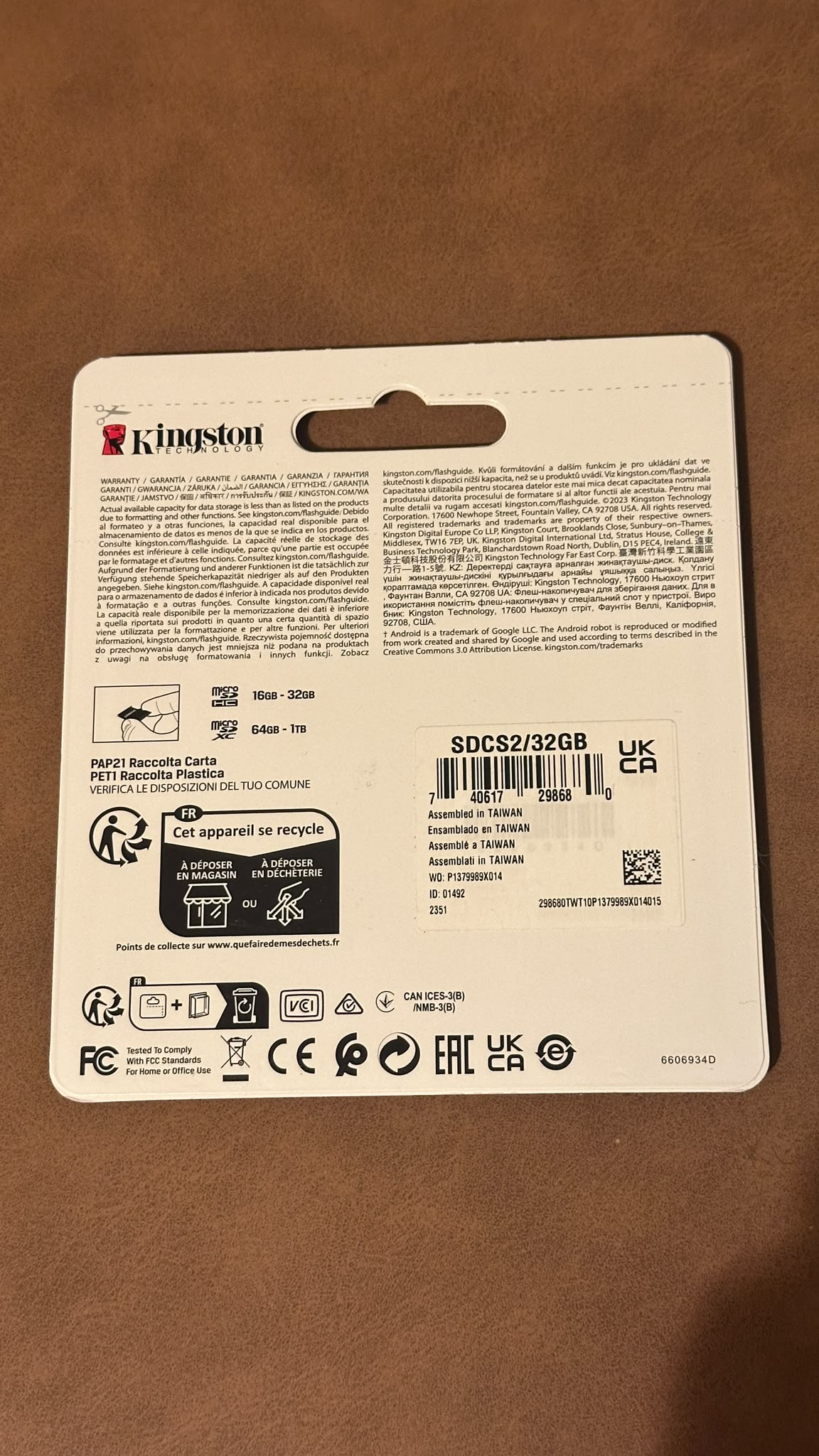 Kingston Canvas Select Plus 32 GB microSDHC + adapter SD